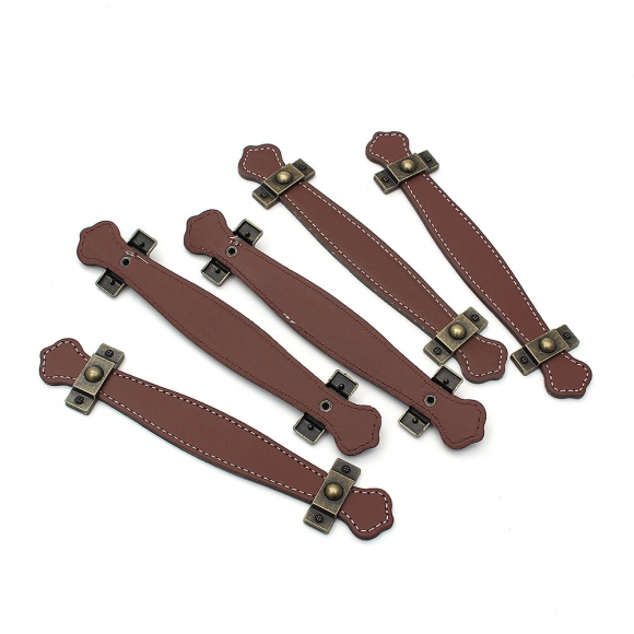 레더룸 가죽 가구 손잡이 5세트(128mm) (클래식브라운)