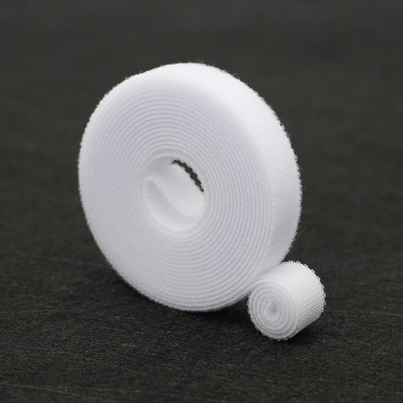 탈부착 테이프 케이블타이 10p세트 (10mmx2m) (화이트)