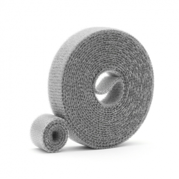 탈부착 테이프 케이블타이 10p세트 (10mmx2m) (그레이)