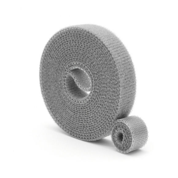 탈부착 테이프 케이블타이 10p세트 (10mmx2m) (그레이)