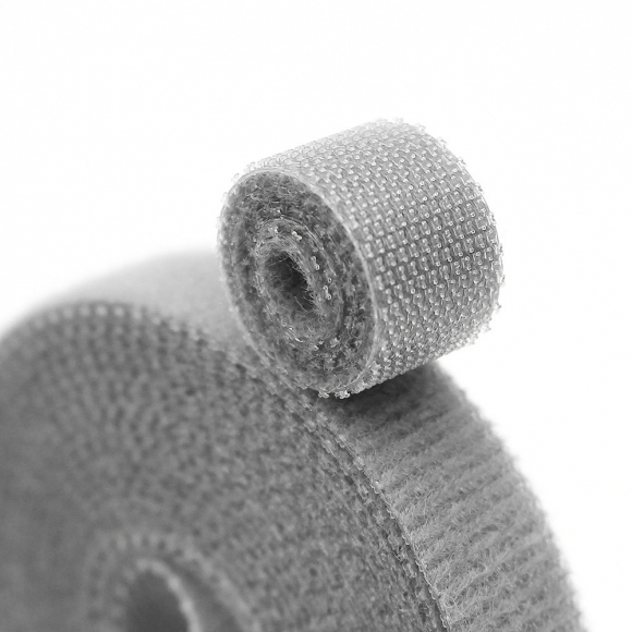 탈부착 테이프 케이블타이 10p세트 (10mmx2m) (그레이)