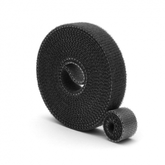 탈부착 테이프 케이블타이 10p세트 (10mmx1m) (블랙)