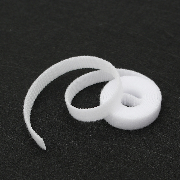 탈부착 테이프 케이블타이 10p세트 (10mmx1m) (화이트)