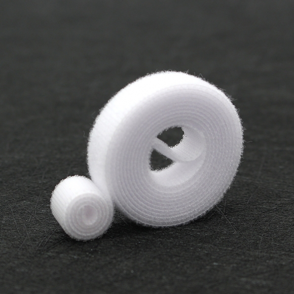 탈부착 테이프 케이블타이 10p세트 (10mmx1m) (화이트)