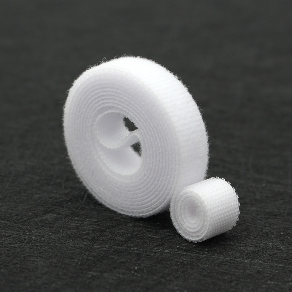 탈부착 테이프 케이블타이 10p세트 (10mmx1m) (화이트)