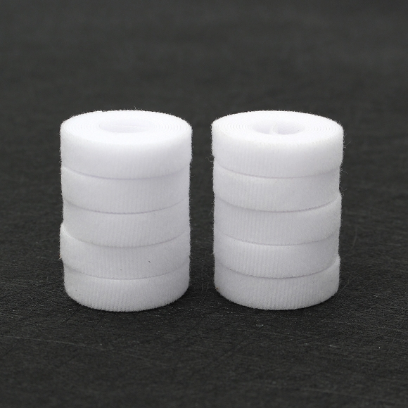 탈부착 테이프 케이블타이 10p세트 (10mmx1m) (화이트)