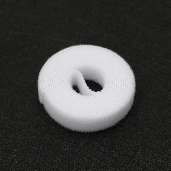 탈부착 테이프 케이블타이 10p세트 (10mmx1m) (화이트)