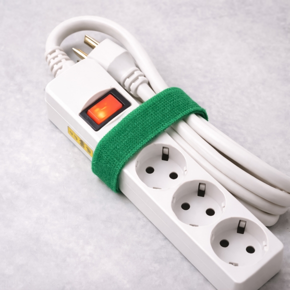 탈부착 테이프 케이블타이 10p세트 (10mmx1m) (그린)