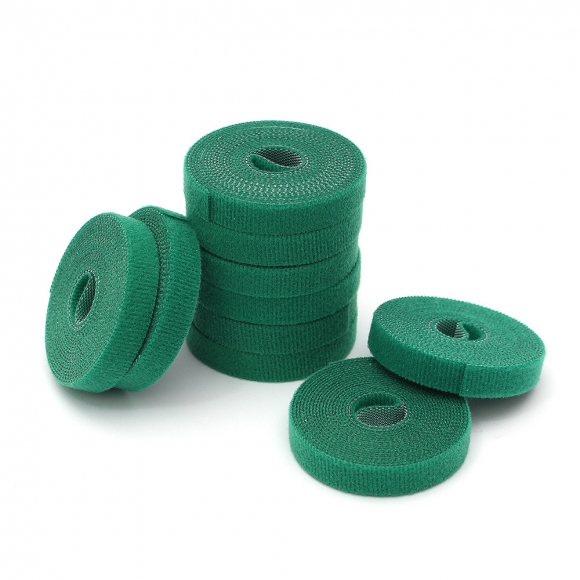 탈부착 테이프 케이블타이 10p세트 (10mmx2m) (그린)