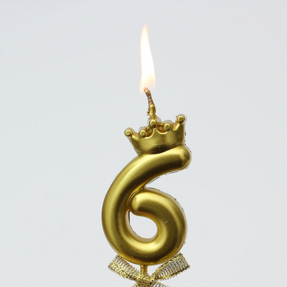 해피니스 왕관 숫자 생일초(0~9)