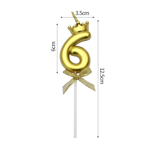 해피니스 왕관 숫자 생일초(0~9)