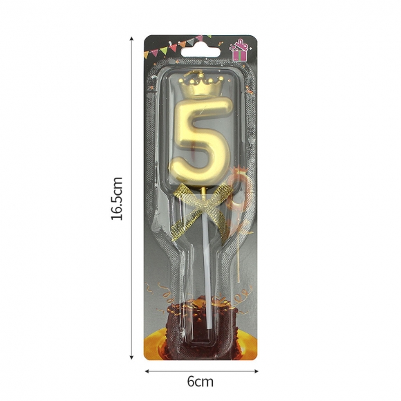 해피니스 왕관 숫자 생일초(0~9)