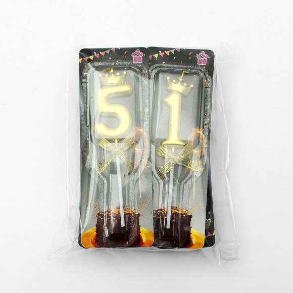 해피니스 왕관 숫자 생일초(0~9)