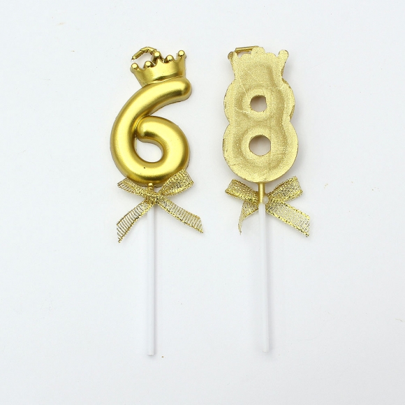 해피니스 왕관 숫자 생일초(0~9)