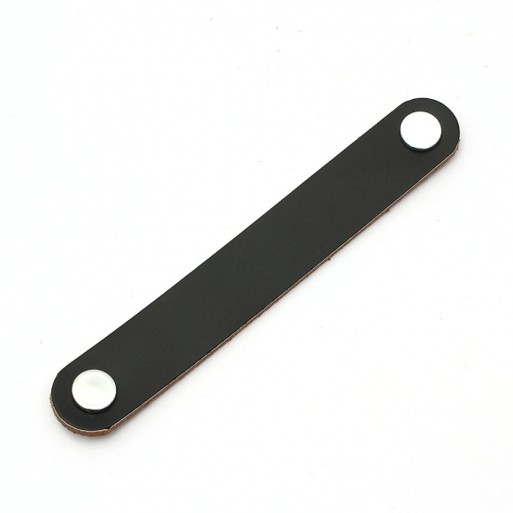 레더룸 가죽 가구 손잡이 4세트(128mm) (모던블랙)