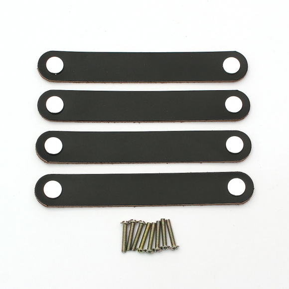 레더룸 가죽 가구 손잡이 4세트(128mm) (모던블랙)