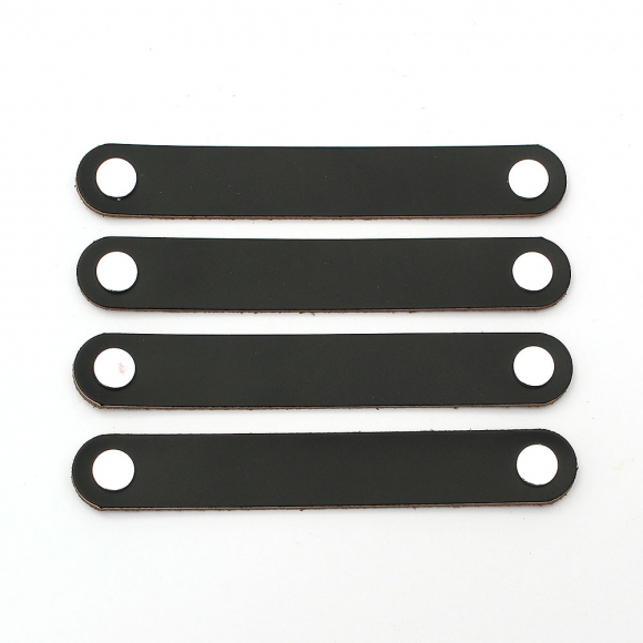 레더룸 가죽 가구 손잡이 4세트(128mm) (모던블랙)