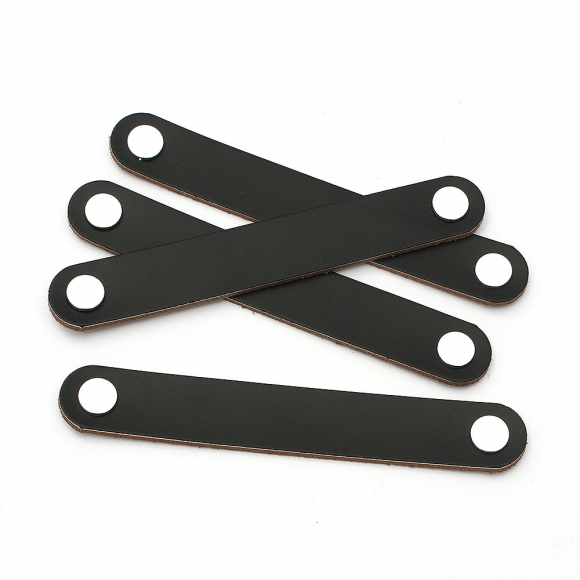 레더룸 가죽 가구 손잡이 4세트(128mm) (모던블랙)