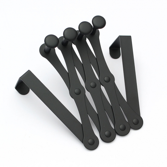 퀸하우스 자바라 4구 도어후크(블랙)