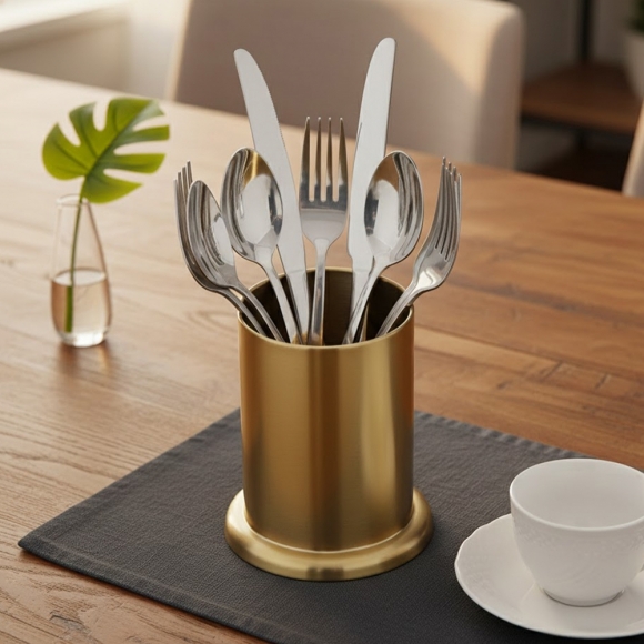 리빙데이 스텐 수저통 2p세트(S2) (골드)