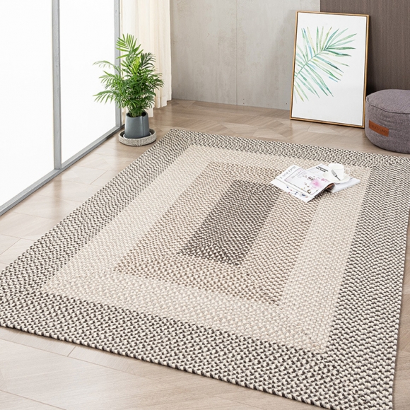 심플 내추럴 핸드메이드 러그D(150cm*240cm)