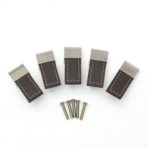 렛홈 가죽 가구손잡이 5세트(1구) (브라운)