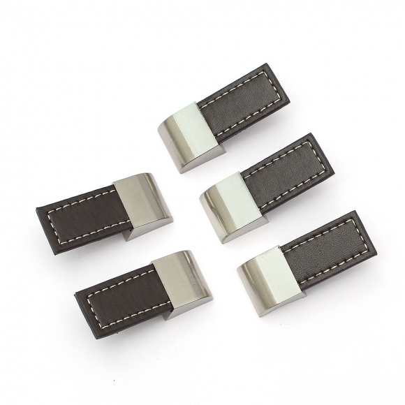 렛홈 가죽 가구손잡이 5세트(1구) (브라운)