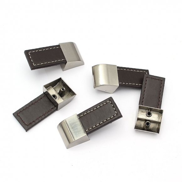 렛홈 가죽 가구손잡이 5세트(1구) (브라운)