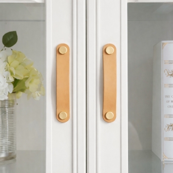 레더룸 가죽 가구 손잡이 4세트(96mm) (모던베이지)