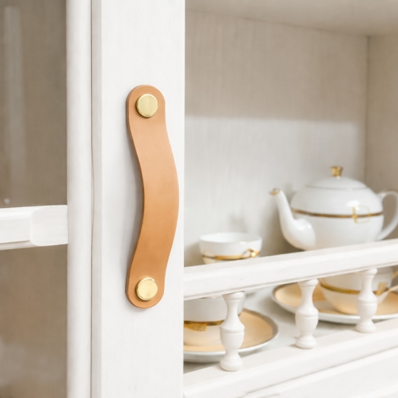 레더룸 가죽 가구 손잡이 4세트(96mm) (모던베이지)