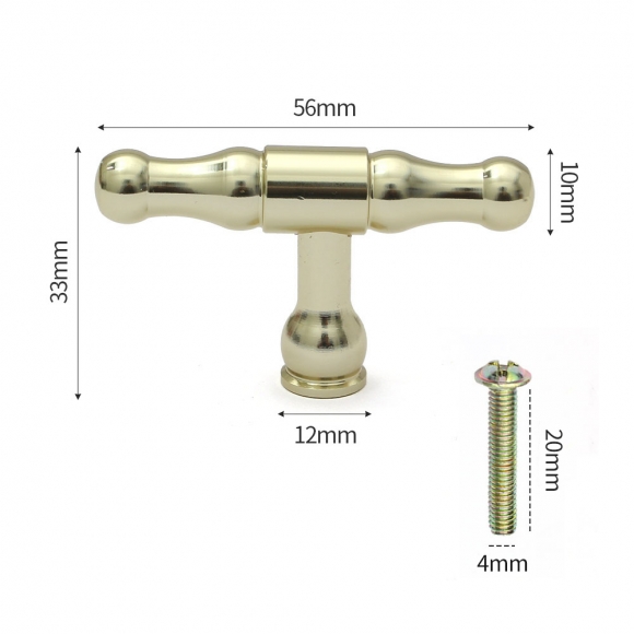 노르디아 골드 가구손잡이 4개입(1구) (앤틱볼)