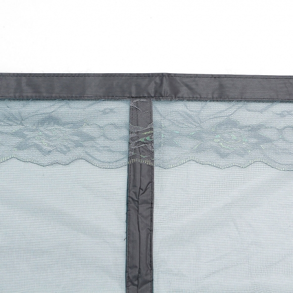 [리빙피스] 심플 문 모기장(90x210cm) (블루그린)