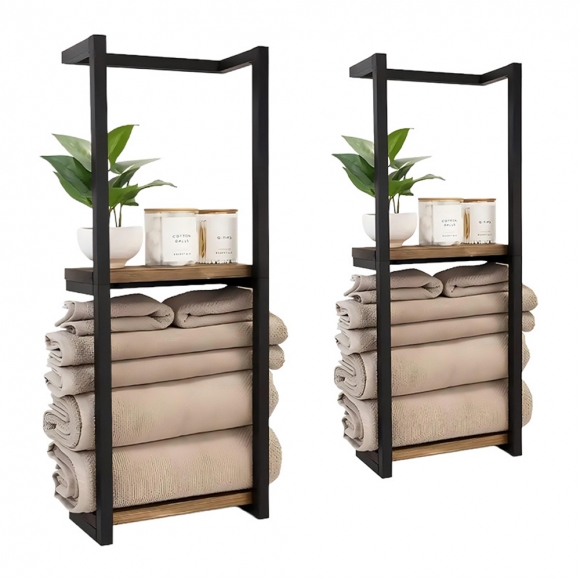 욕실 화장실 접착식 수건정리랙(색상)