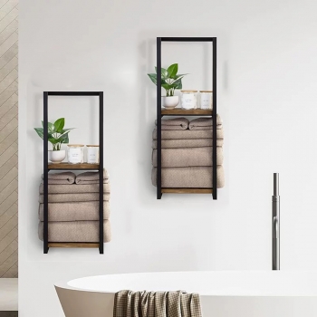 욕실 화장실 접착식 수건정리랙(색상)