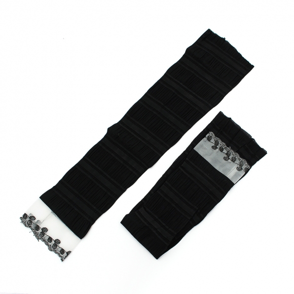 레이스 자외선차단 팔토시 2세트(블랙)