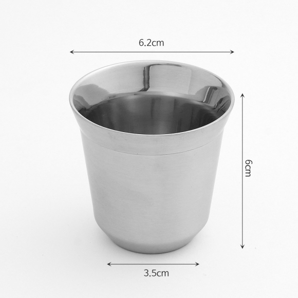 감성캠핑 이중 스텐 커피잔세트(80ml)