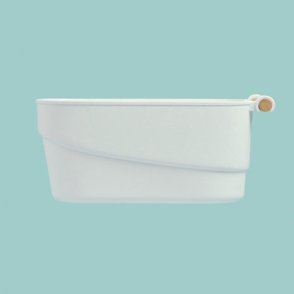 정리의달인 우드손잡이 수납정리함(40x17cm)