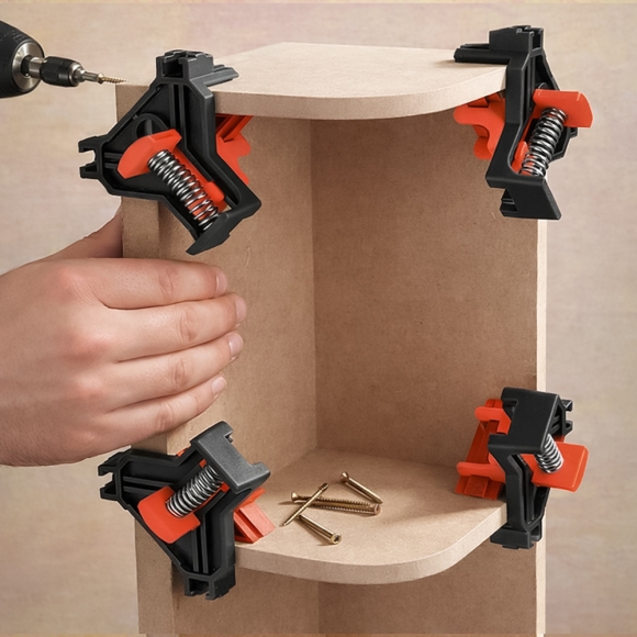 직각 고정 코너 클램프 4p세트