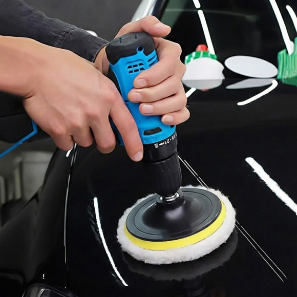 전동드릴 극세사 광택패드 3p세트(15cm)
