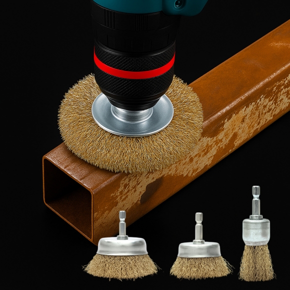 전동드릴용 와이어 브러쉬 6종세트(육각 생크) (B타입)