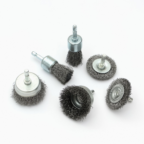 전동드릴용 와이어 브러쉬 6종세트(육각 생크) (A타입)