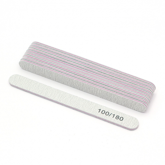 그릿랩 100 180 양면 네일파일 10p세트(일자형)