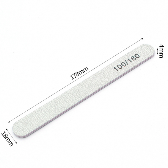 그릿랩 100 180 양면 네일파일 10p세트(일자형)
