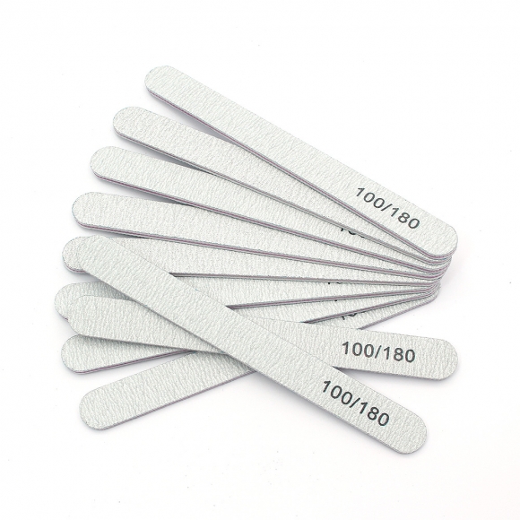 그릿랩 100 180 양면 네일파일 10p세트(일자형)