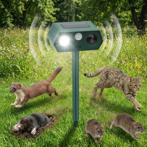 태양광 LED 초음파 동물 퇴치기 A-2