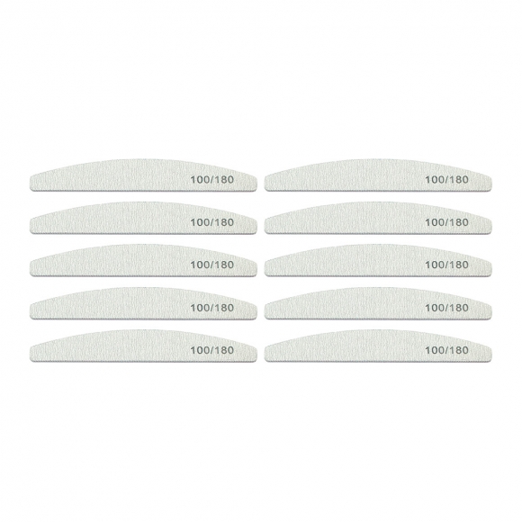 그릿랩 100 180 양면 네일파일 10p세트(반달형)