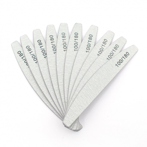 그릿랩 100 180 양면 네일파일 10p세트(반달형)