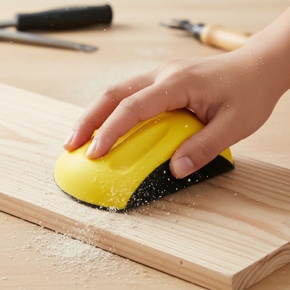 핸드 사포 홀더(12.3cm) (마우스형)