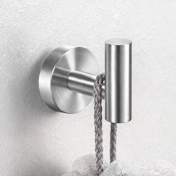 미니멀 스텐 접착식 후크 2p세트(실버)