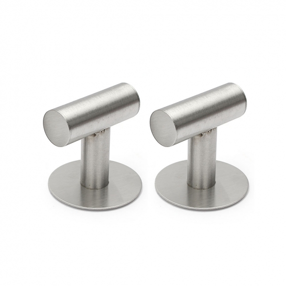 미니멀 스텐 접착식 후크 2p세트(실버)